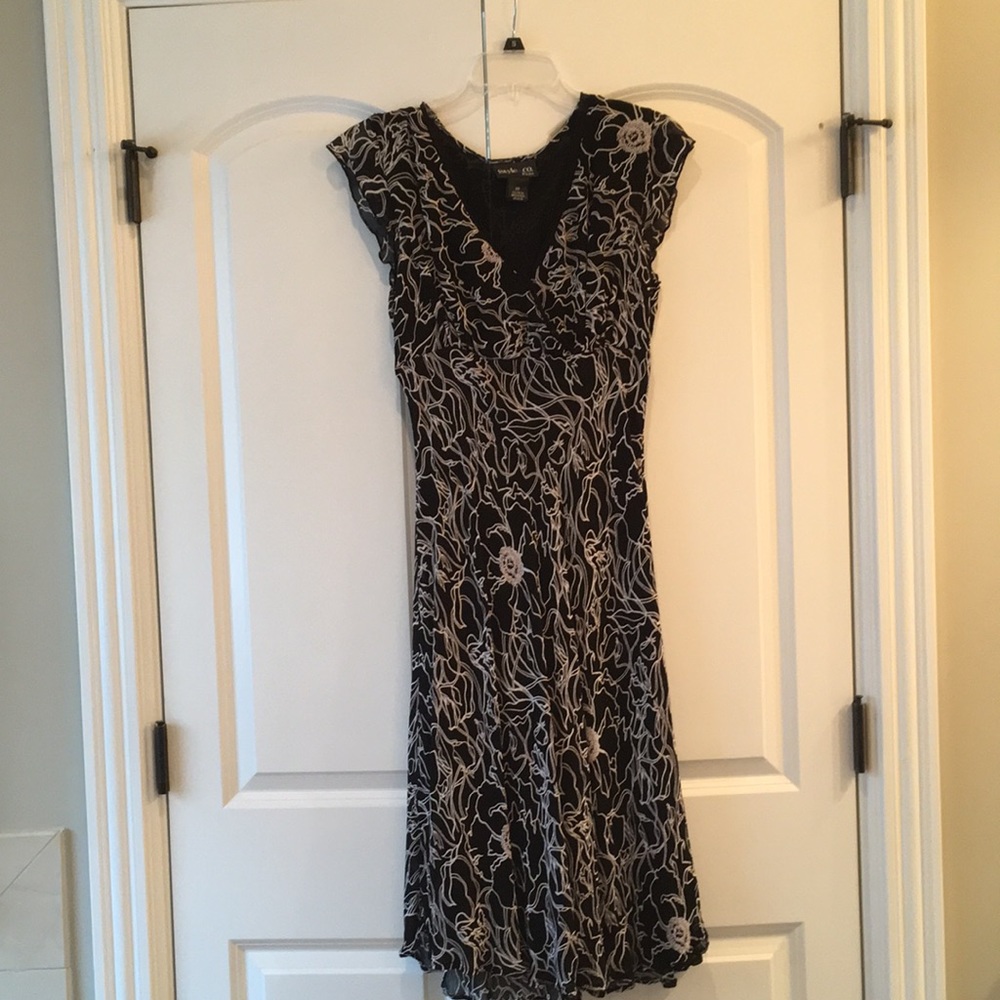 Style and co black and white dress 10P